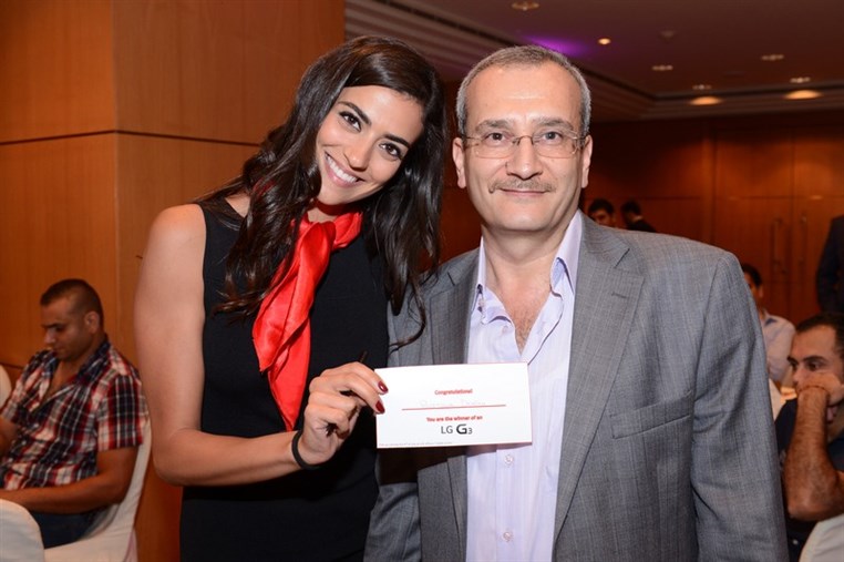 LG Electronics unveils for the first time its G3 phone in Lebanon